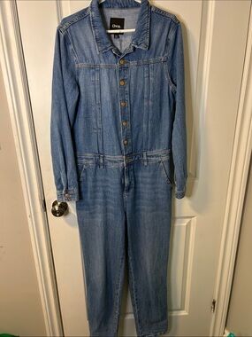 17. Denim Jumpsuit — Light Blue Women's One-Piece